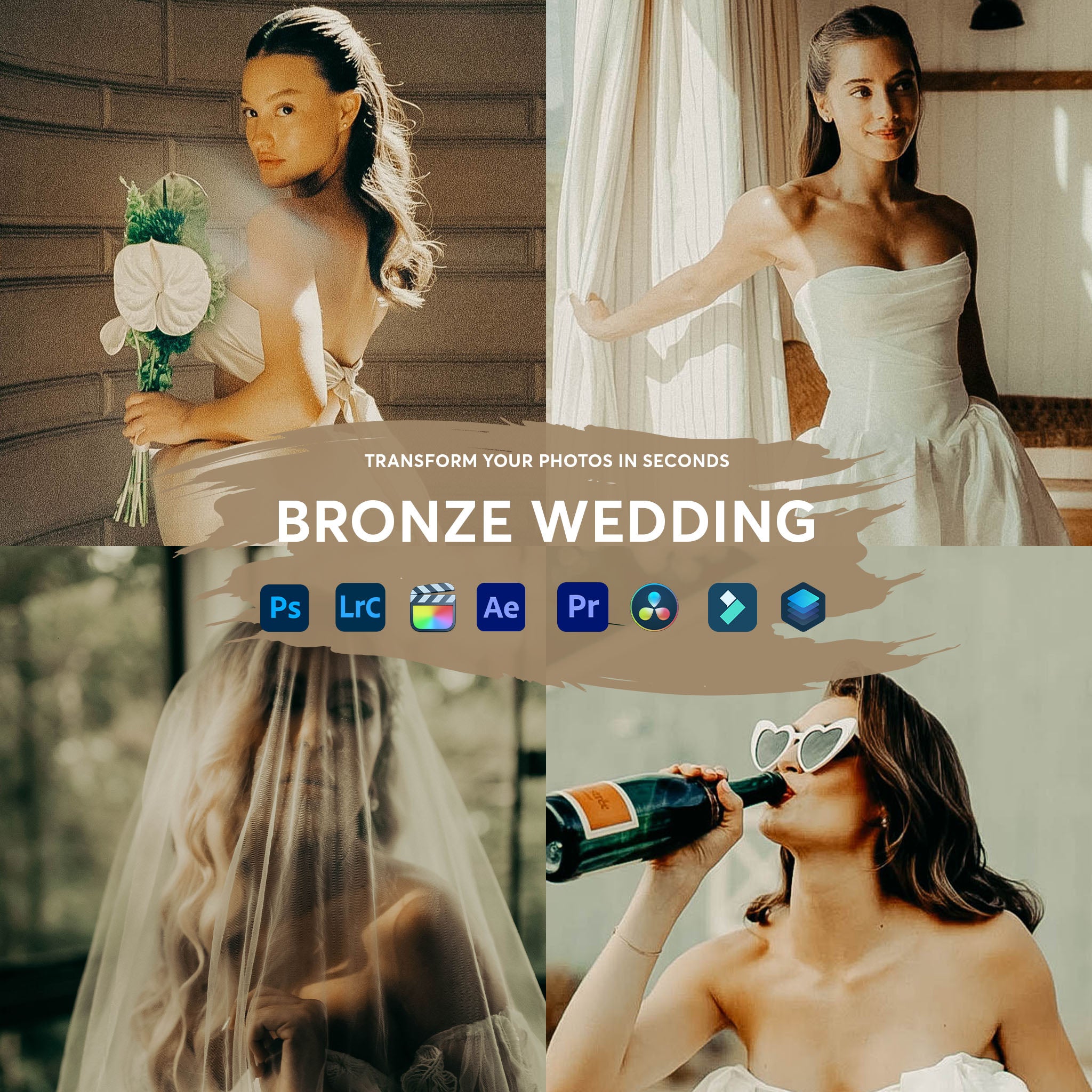 Bronze Wedding Presets Collection