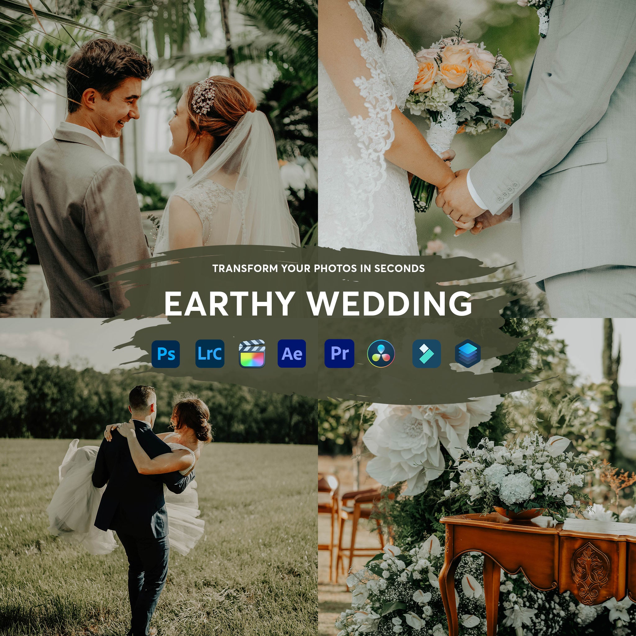 Earthy Wedding Presets Collection