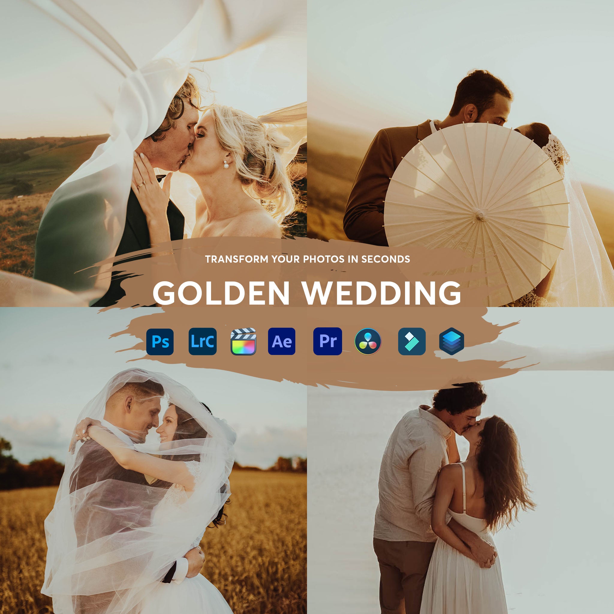 Golden Wedding Presets Collection