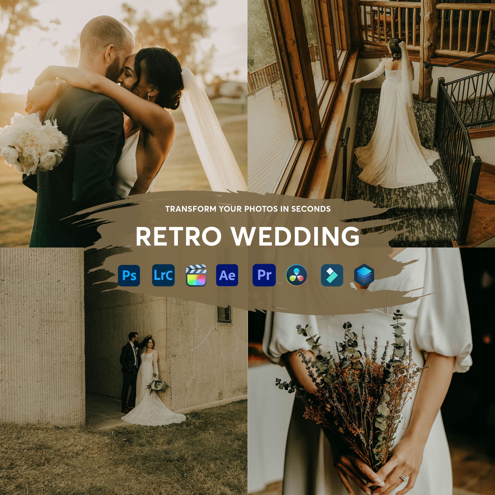 Retro Wedding Presets Collection